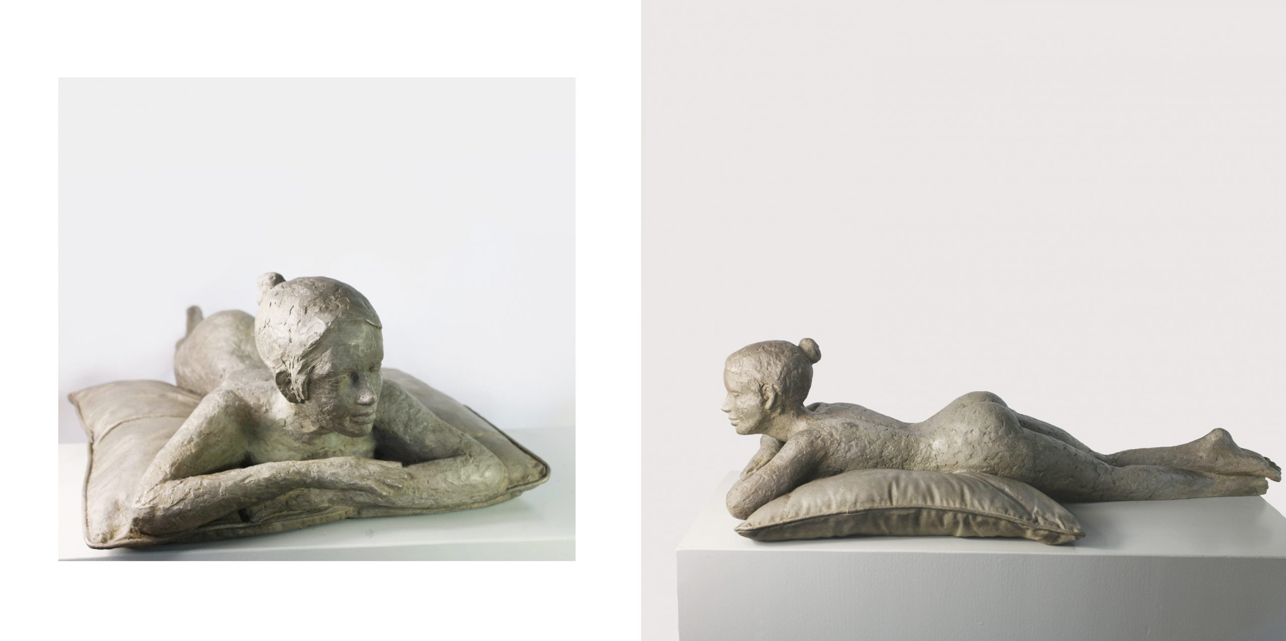 Susanne Kraißer • Mein Kissen • Bronze • 2021 • 72 x 38 x 20 cm