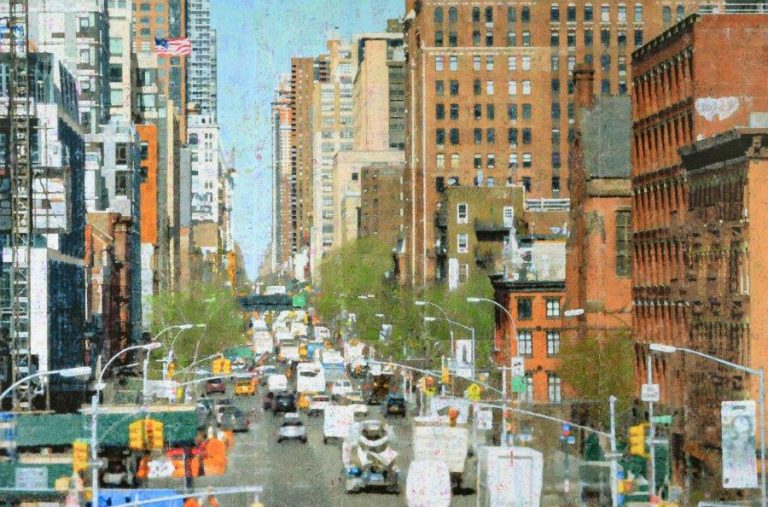 Galerie Schemm, Ralph Petschat | Chelsea, N.Y. | 120x180 cm | Pigmenttinte, Acryl, Papier auf Leinwand | 2021