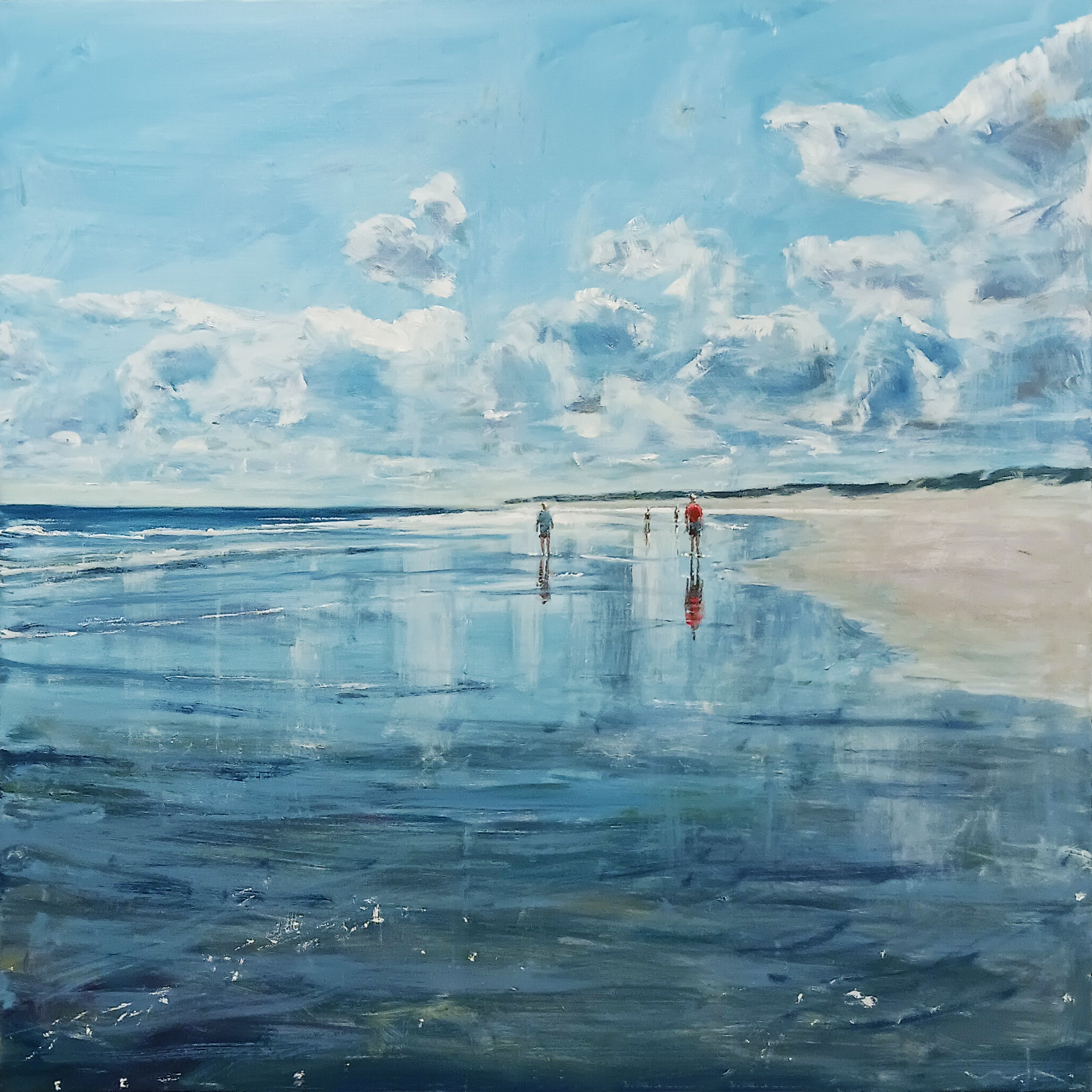 100 x 100 cm 2024 Strandmorgen 3.000,-