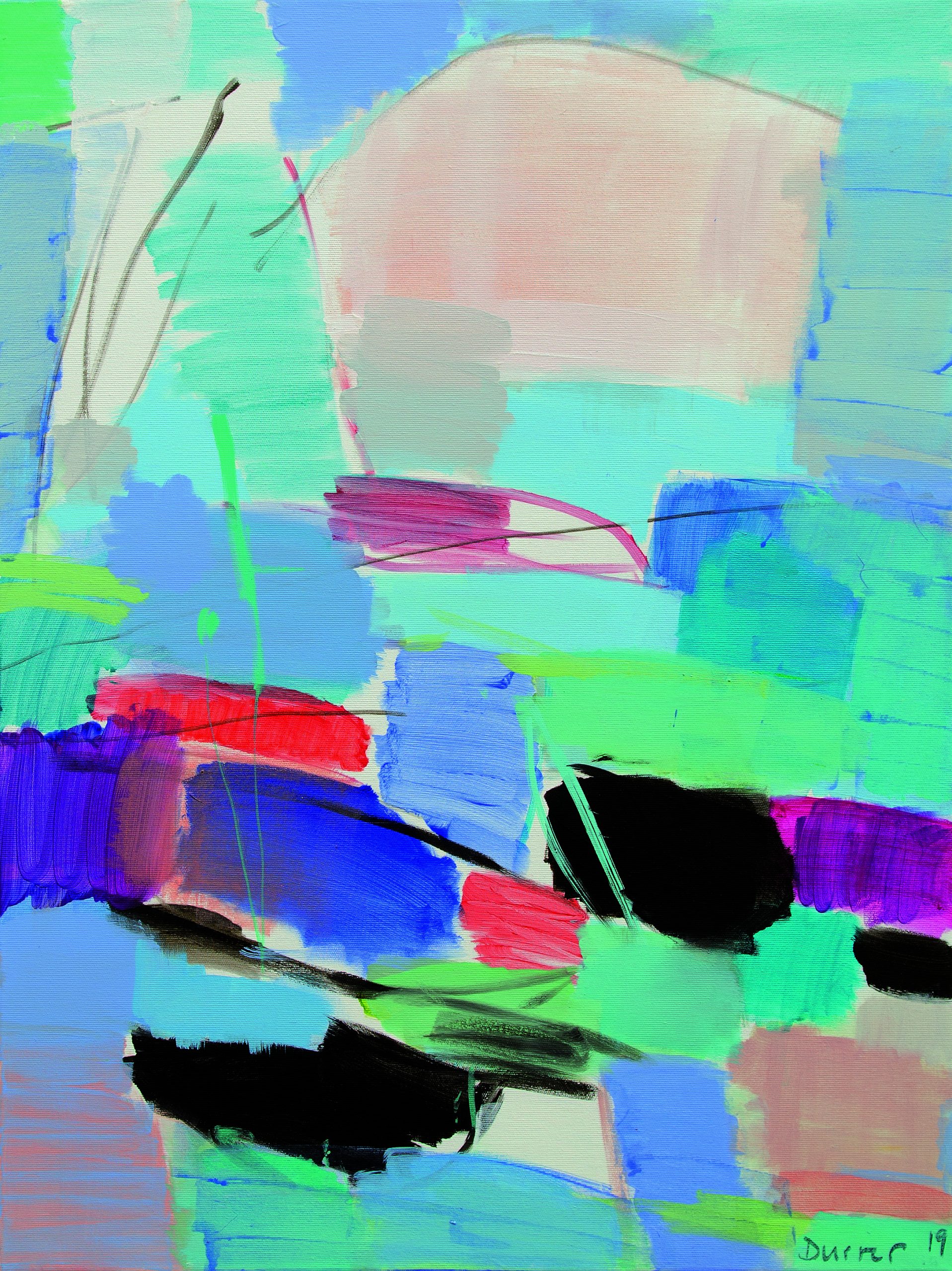 Andreas Durrer "Frühlingstag" (2019), 80x60cm, Acryl auf Leinwand