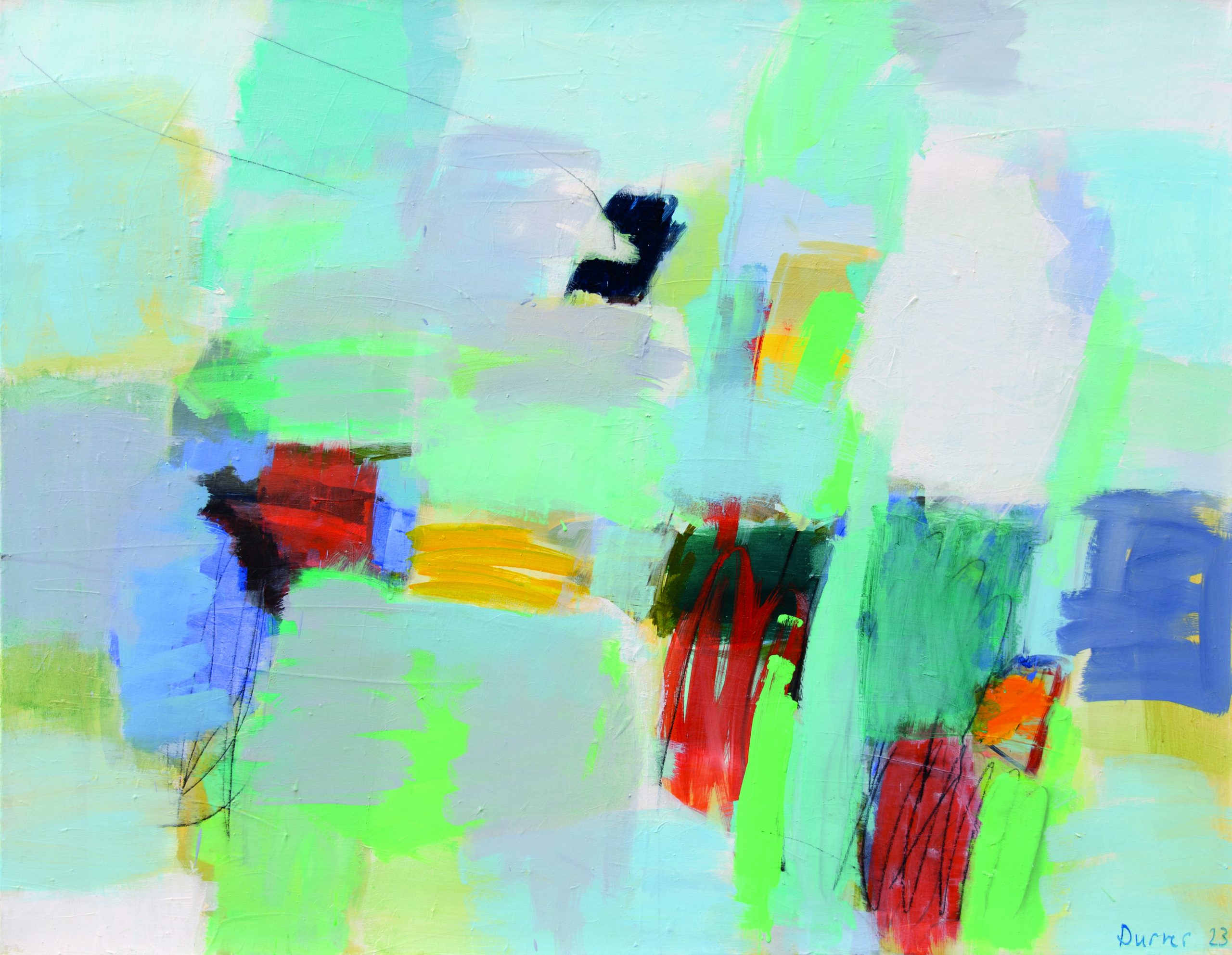 Andreas Durrer "o.T." (2023), 110x140cm, Acryl auf Leinwand