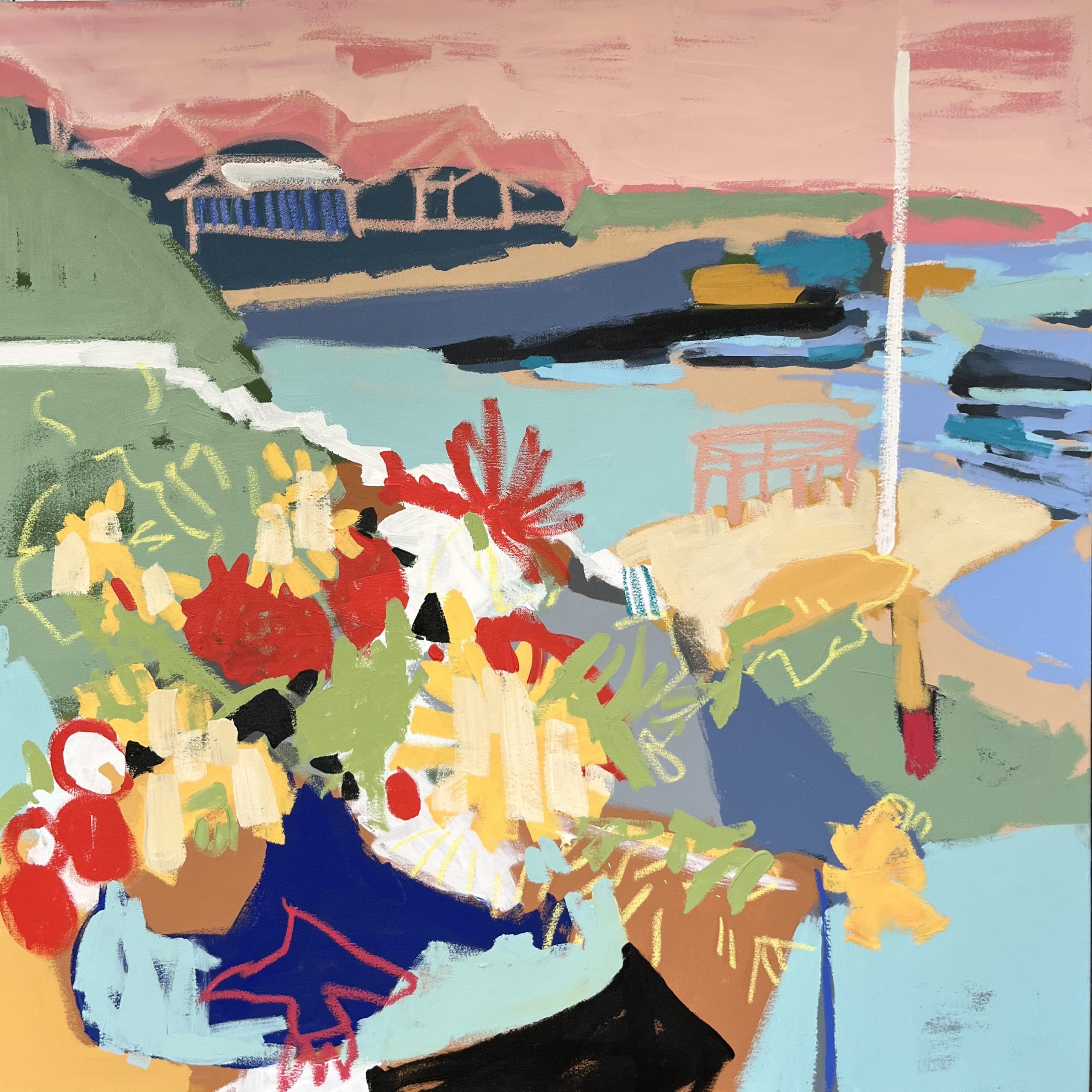 Anja_Nuernberg_Steg_in _Sicht_2026_100 x100cm