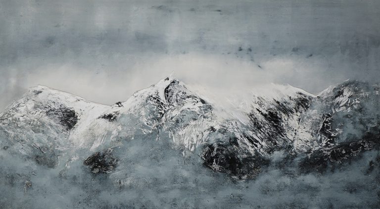 Armin Weinbrenner Unikat auf Holz Lichtblick Medeslser Huette 207x115cm 2025 8.200,-