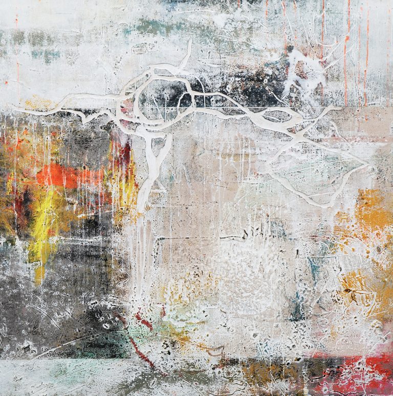 Armin Weinbrenner Unikat auf Holz 110x110cm 2025 VK3.900