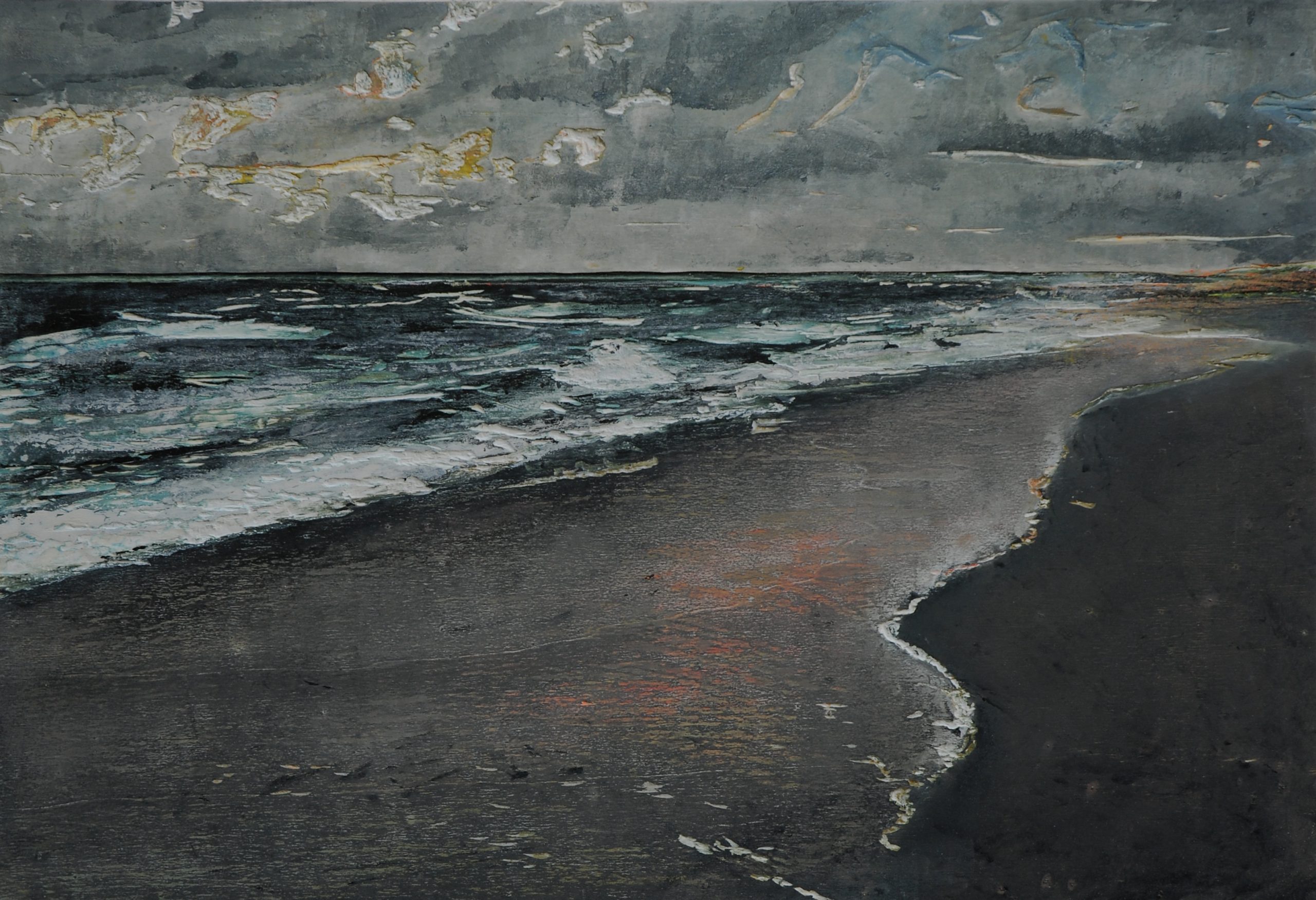 Armin_Weinbrenner_strand I_51x74_Ölfarbe_auf_Holz_2026