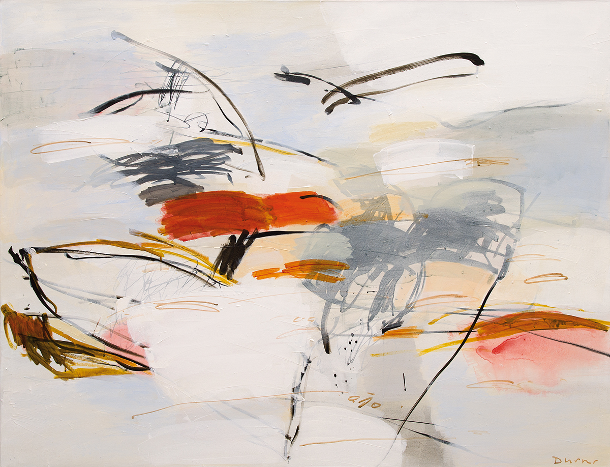 Andreas Durrer "Aufbruch" (2019), 100x130cm, Acryl auf Leinwand
