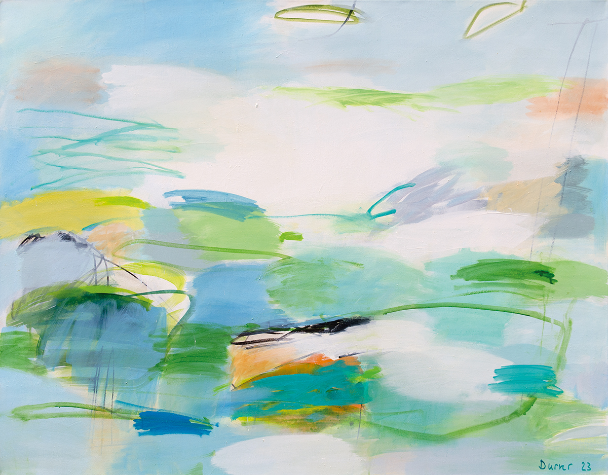 Andreas Durrer "Himmelhoch" (2023), 110x140cm, Acryl auf Leinwand