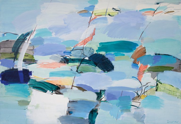 Andreas Durrer "stürmisch" (2019), 110x160cm, Acryl auf Leinwand