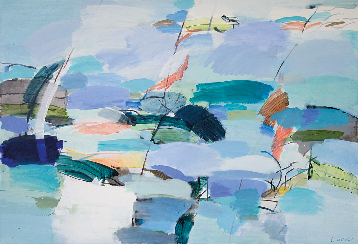 Andreas Durrer "stürmisch" (2019), 110x160cm, Acryl auf Leinwand