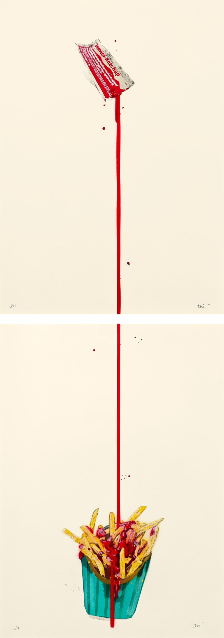 Eliot_pommesKetchup_2Teilig_70x50_Stencil:Papier