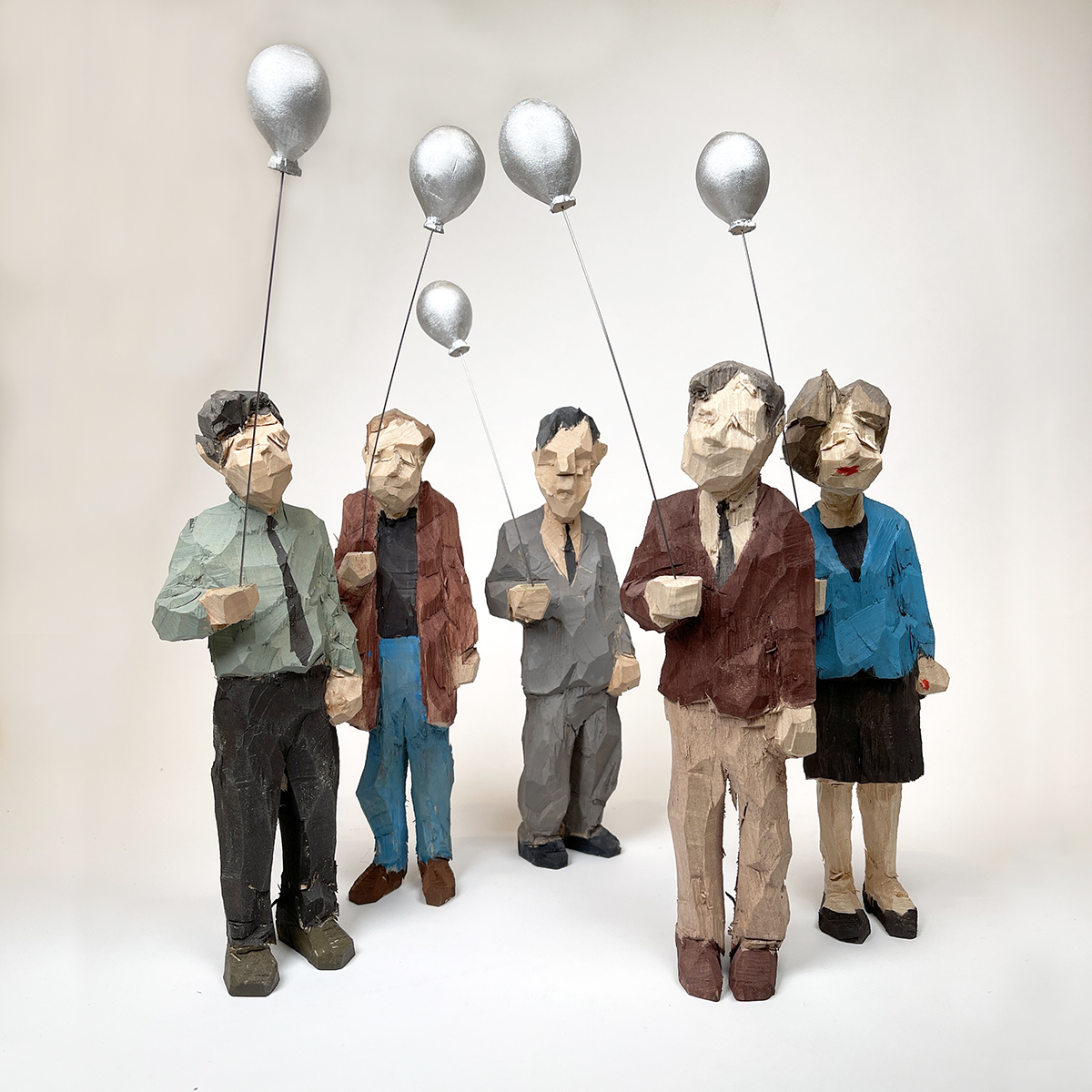 Georg Schulz Menschen mit Luftballons 2023