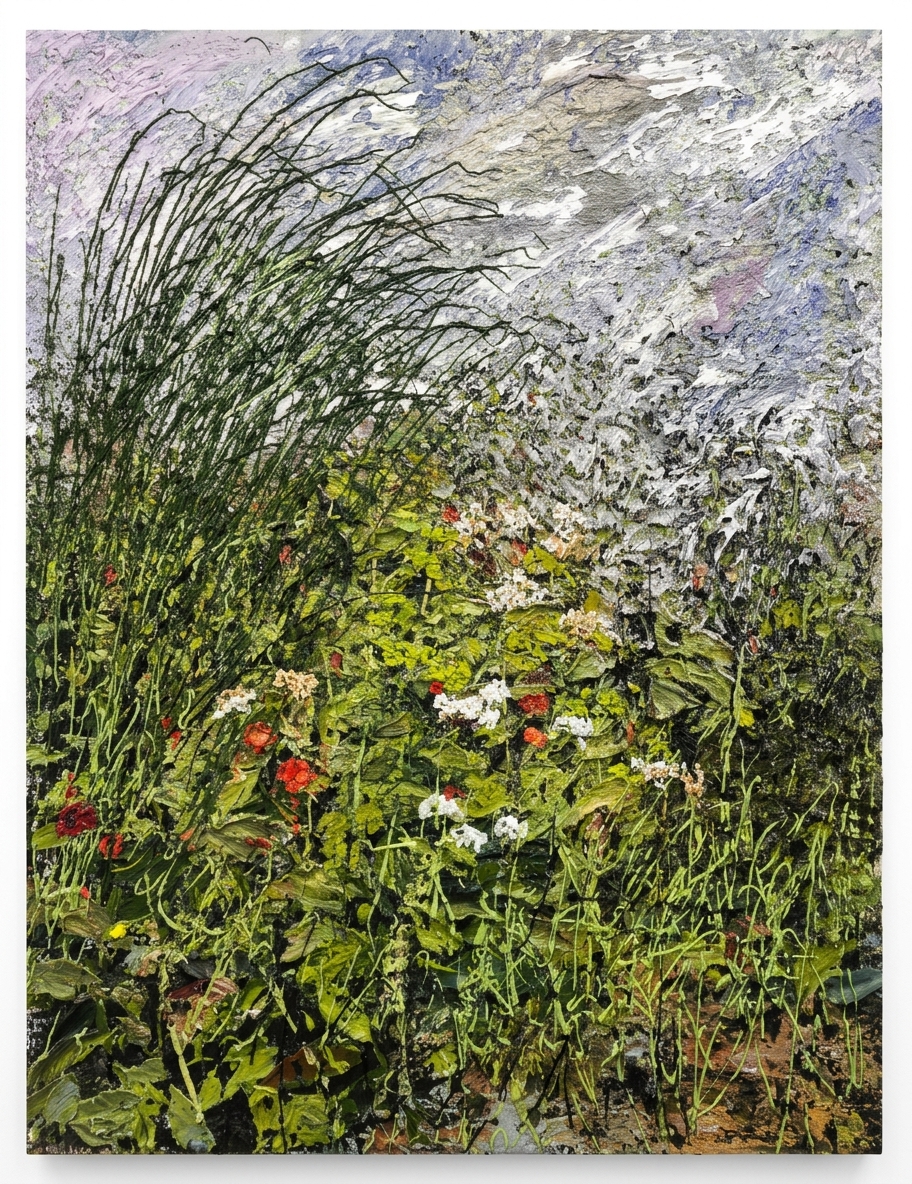 Helmut_Helmes_Flimmergrün_2020-21_Öl_Lwd._120x100