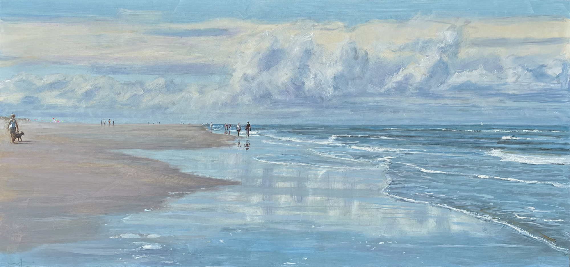 Strand 2025 90 x 190 cm Öl auf Leinwand 4.700,-