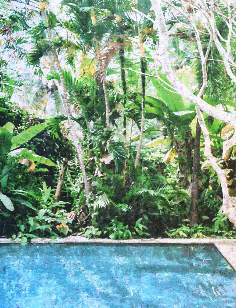 Pool mit Urwald 2024 130x100