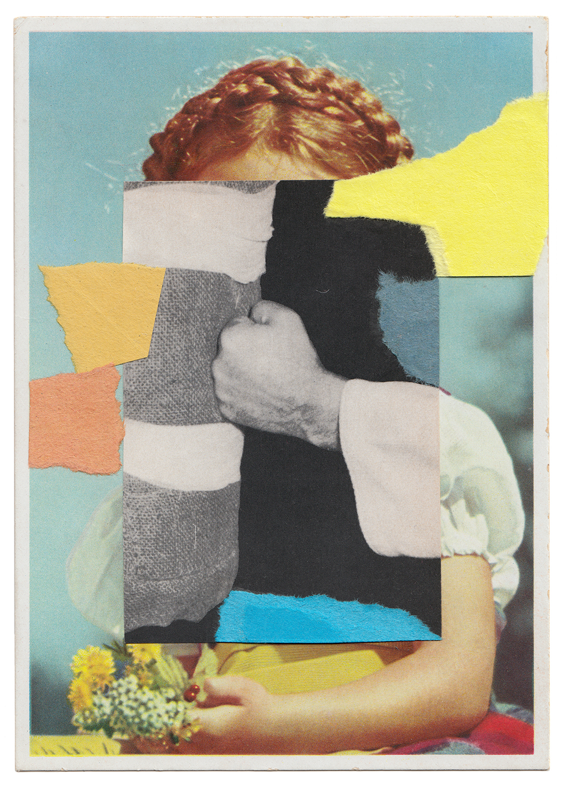 Christian Wischnewski Untitled (Mädchen) 149×105mm Collage PAPIER