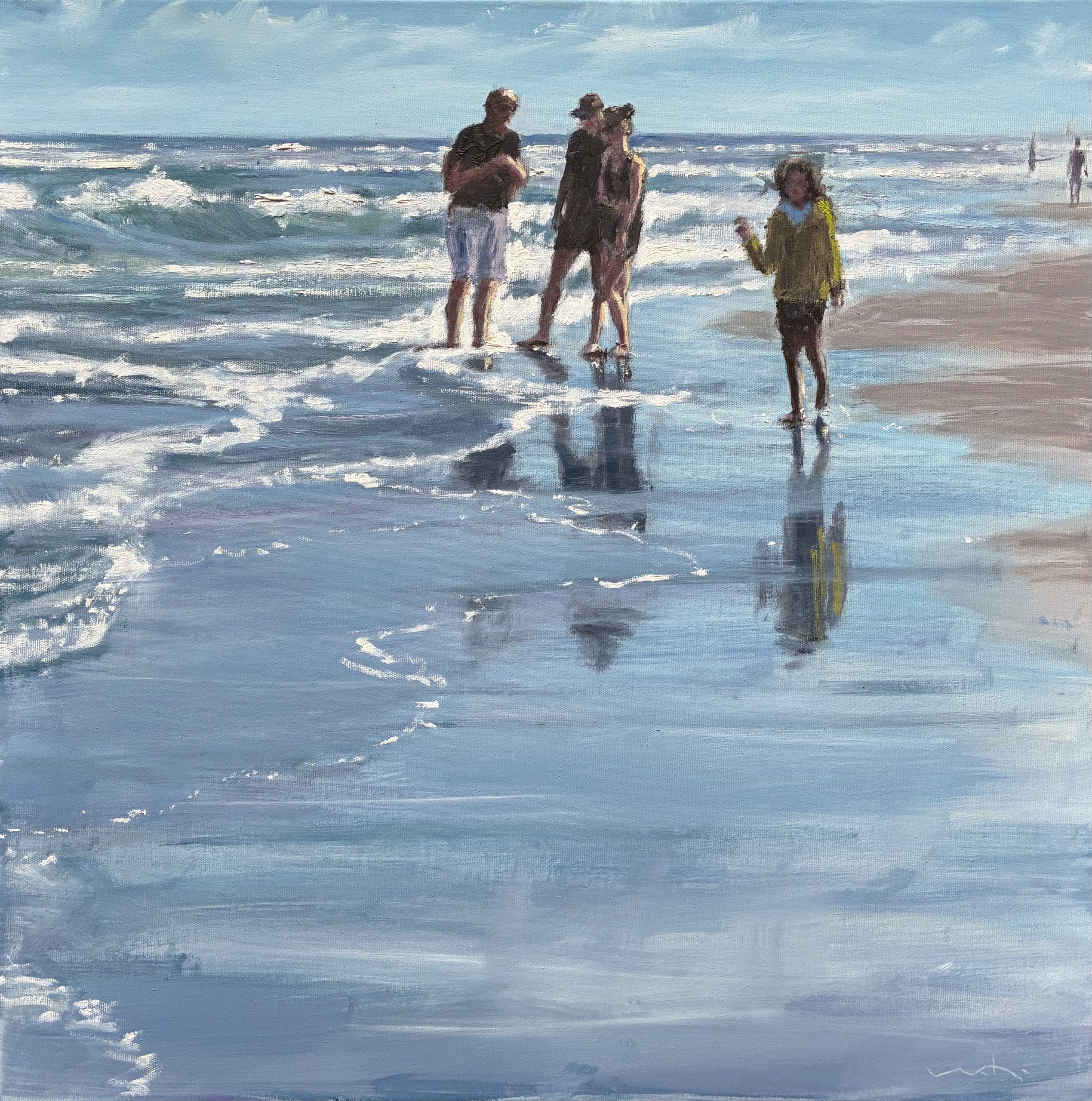 Werner_Heinze_Strand_XXIII_2025_Öl_70x70.