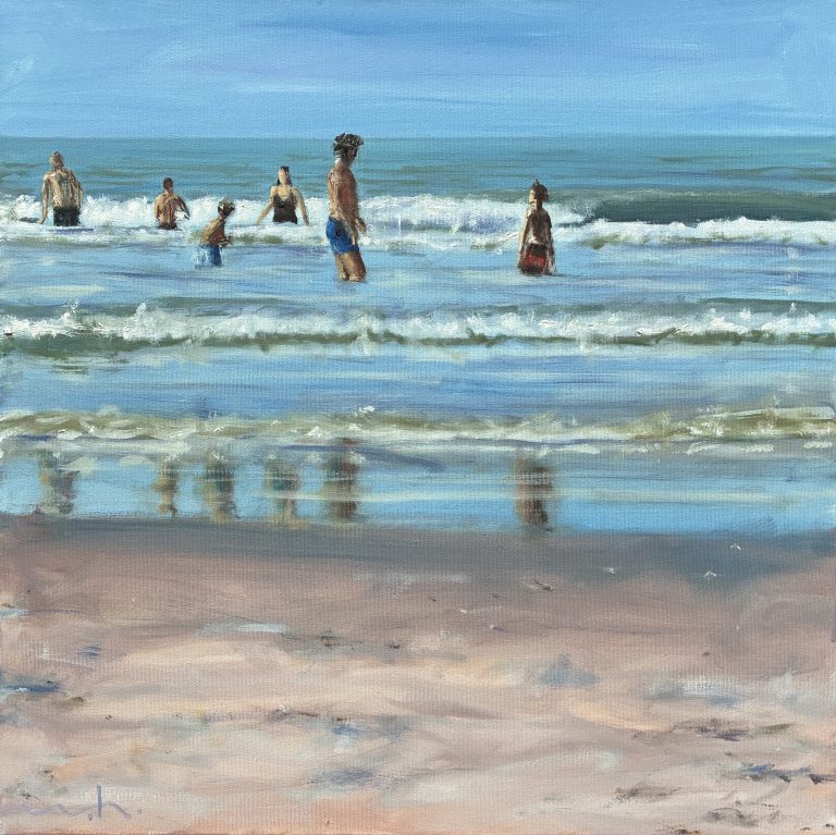 Werner_Heinze_Strand_XXII_2025_Öl_70x70