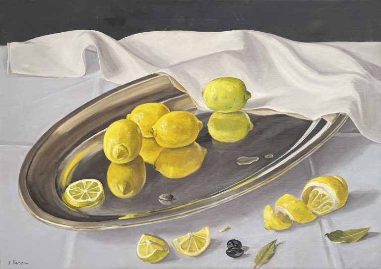 Kasan Zitronen Öl auf Leinwand 50 x 70